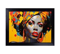 Lap Tray with Bean Bag Cushion, African Woman Pop Art