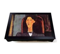 Lap Tray with Bean Bag Cushion, Amedeo Modigliani Bildnis Jean Cocteau