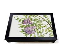 Lap Tray with Bean Bag Cushion, American Wisteria by Mary Vaux Walcott