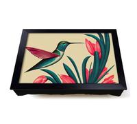 Lap Tray with Bean Bag Cushion, An Art Deco Hummingbird