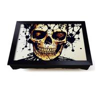 Lap Tray with Bean Bag Cushion, Artistic Skull Of A Man