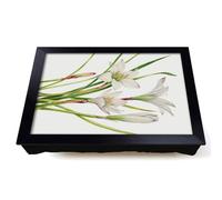 Lap Tray with Bean Bag Cushion, Atamasco Lily by Mary Vaux Walcott