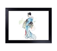 Lap Tray with Bean Bag Cushion, Beautiful Geisha By Katsushika Hokusai