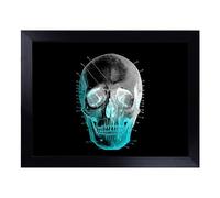 Lap Tray with Bean Bag Cushion, Black Twilight Skull
