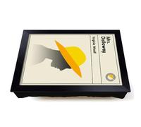 Lap Tray with Bean Bag Cushion, Book Cover Mrs Dalloway Virginia Wolf