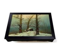 Lap Tray with Bean Bag Cushion, Cairn In Snow by Caspar David Friedrich