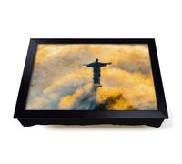 Lap Tray with Bean Bag Cushion, Christ The Redeemer In Brazil