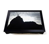 Lap Tray with Bean Bag Cushion, Christ The Redeemer Rio De Janeiro Brazil