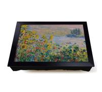 Lap Tray with Bean Bag Cushion, Claude Monet Flower Beds At Vetheuil
