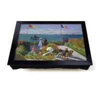 Lap Tray with Bean Bag Cushion, Claude Monet Jardin Sainte Adresse