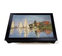 Lap Tray with Bean Bag Cushion, Claude Monet Regattas At Argenteuil