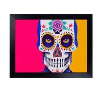 Lap Tray with Bean Bag Cushion, Cosmopolitan Floral Sugar Skull