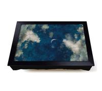 Lap Tray with Bean Bag Cushion, Crescent Moon Through The Clouds