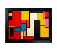 Lap Tray with Bean Bag Cushion, Cubism Art Abstract