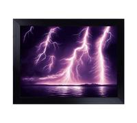 Lap Tray with Bean Bag Cushion, Dazzling Lightning Storm