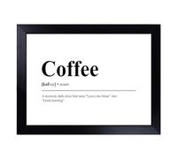 Lap Tray with Bean Bag Cushion, Dictionary Coffee Typography Quote