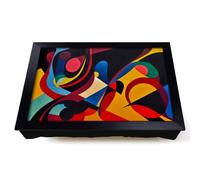 Lap Tray with Bean Bag Cushion, Divine Abstract Art