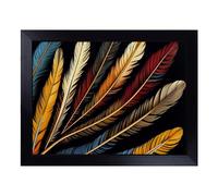 Lap Tray with Bean Bag Cushion, Divine Bird Feathers