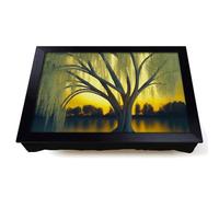 Lap Tray with Bean Bag Cushion, Dramatic Weeping Willow Tree