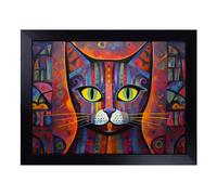 Lap Tray with Bean Bag Cushion, Egyptian Cat Abstract