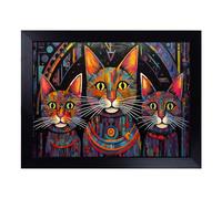 Lap Tray with Bean Bag Cushion, Egyptian Cat Futurism