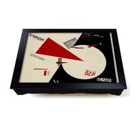 Lap Tray with Bean Bag Cushion, El Lissitzky Beat The Whites With The Red