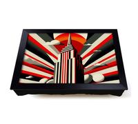 Lap Tray with Bean Bag Cushion, Empire State Building Constructivism