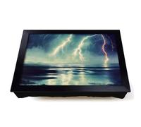 Lap Tray with Bean Bag Cushion, Exhilarating Lightning Storm
