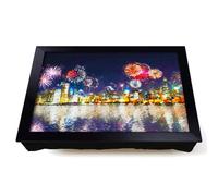 Lap Tray with Bean Bag Cushion, Fireworks Above The Chicago