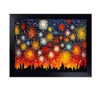 Lap Tray with Bean Bag Cushion, Fireworks Bubbles