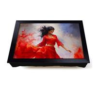Lap Tray with Bean Bag Cushion, Flamenco Dancer Contemporary Art