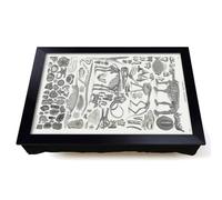 Lap Tray with Bean Bag Cushion, Fossils & Skeletons Lxv by Oliver Goldsmith
