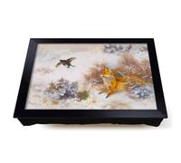 Lap Tray with Bean Bag Cushion, Fox And Black Grouse by Bruno Liljefors