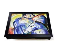 Lap Tray with Bean Bag Cushion, Franz Marc Four Blue Horses