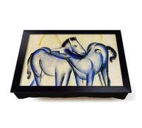 Lap Tray with Bean Bag Cushion, Franz Marc Two Blue Horses