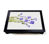 Lap Tray with Bean Bag Cushion, Fringed Gentian by Mary Vaux Walcott