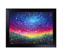 Lap Tray with Bean Bag Cushion, Galaxy Colour Field