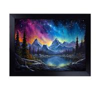Lap Tray with Bean Bag Cushion, Galaxy Landscape