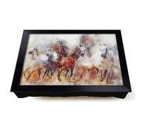 Lap Tray with Bean Bag Cushion, Galloping Horses