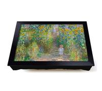 Lap Tray with Bean Bag Cushion, Garden At Vetheuil by Claude Monet