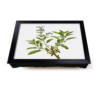 Lap Tray with Bean Bag Cushion, Garden Sage Flowers by Pierre Joseph