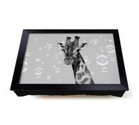 Lap Tray with Bean Bag Cushion, Giraffe Through The Bubbles