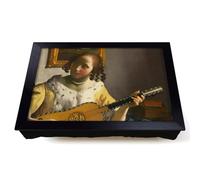 Lap Tray with Bean Bag Cushion, Girl Playing Instrument by Johannes Vermeer
