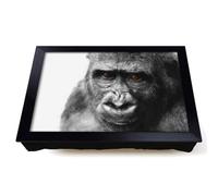 Lap Tray with Bean Bag Cushion, Gorilla With Brown Eyes