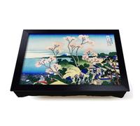 Lap Tray with Bean Bag Cushion, Goten Yama Hill, Shinagawa On The Tokaido
