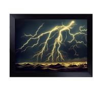 Lap Tray with Bean Bag Cushion, Happy Lightning Storm