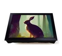 Lap Tray with Bean Bag Cushion, Hare In The Forest