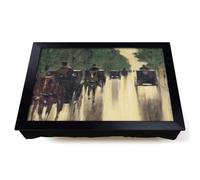 Lap Tray with Bean Bag Cushion, Horses And Carriages by Lesser Ury