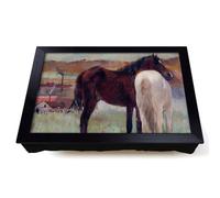 Lap Tray with Bean Bag Cushion, Horses In A Meadow 1995.11.1