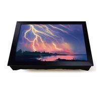Lap Tray with Bean Bag Cushion, Hypnotic Lightning Storm
